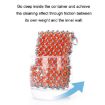 Stainless Steel Silicone Brush Pot Cleaner, 3 Ring Black, Heat Resistant - 4