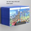 Large Capacity Black Game Disk Storage Stand - Desktop CD Case - 6