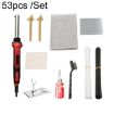 53pcs Car Bumper Repair Kit - Plastic Parts Tool Set, EU Plug - 1