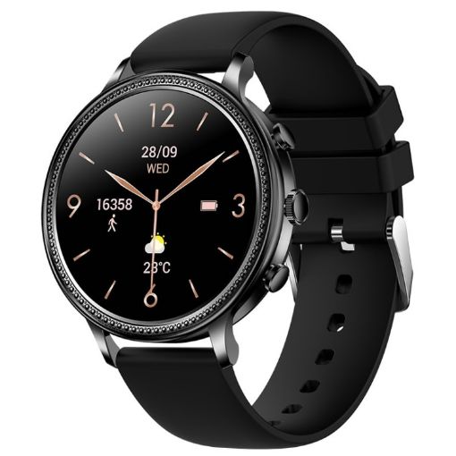 V60 1.39" Waterproof Bluetooth Call Smart Watch - Health Monitor, Black - 1