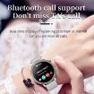 V60 1.39" Waterproof Bluetooth Call Smart Watch - Health Monitor, Black - 6