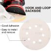 100pcs 5" 8-Hole Round Sanding Discs P400 Grit Sandpaper Sheets 125mm - 3