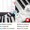 Removable Silicone Piano Notes Guide for 88-Key Keyboard, White Text - 5
