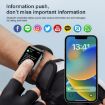 T12Pro 1.85" IP67 Waterproof Sports Health Bluetooth Call Smart Watch Black - 8