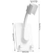 Adjustable White Shower Rack - Multifunctional Universal Bathroom Shelf - 3