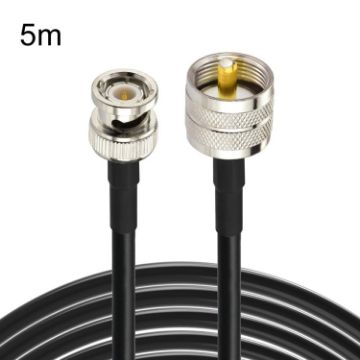 5m BNC Male to UHF Male RG58 Adapter Cable - 1