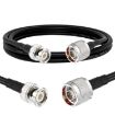 1m N Male to BNC Male RG8X RF Coaxial Cable - 2