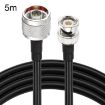 5m N Male to BNC Male RG8X RF Coaxial Cable for Reliable Signal Transfer - 1