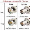 BNC Male to Male RG316 RF Connection Cable 100cm Extension Cable - 4