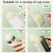 Orange Long Handle Removable Sponge Mug Brush - Cup Cleaning Tool - 7