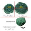 5-Hole Green Automatic Folding Fish Net with Support Rod for Fishing - 3