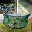 5-Hole Green Automatic Folding Fish Net with Support Rod for Fishing - 7