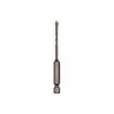 3mm Hex Shank Spiral Flute Alloy Drill Bits for Glass Tile, Four Edge - 1
