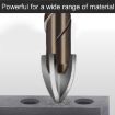 3mm Hex Shank Spiral Flute Alloy Drill Bits for Glass Tile, Four Edge - 6