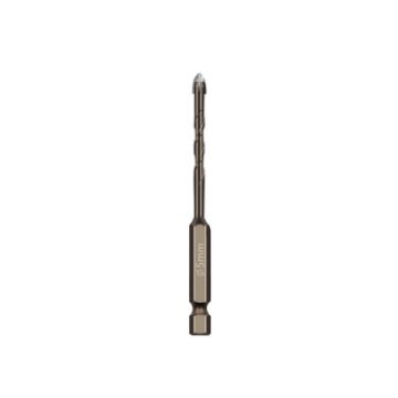 5mm Hex Shank Spiral Flute Drill Bits for Glass Tile - Four Edge Drivers - 1
