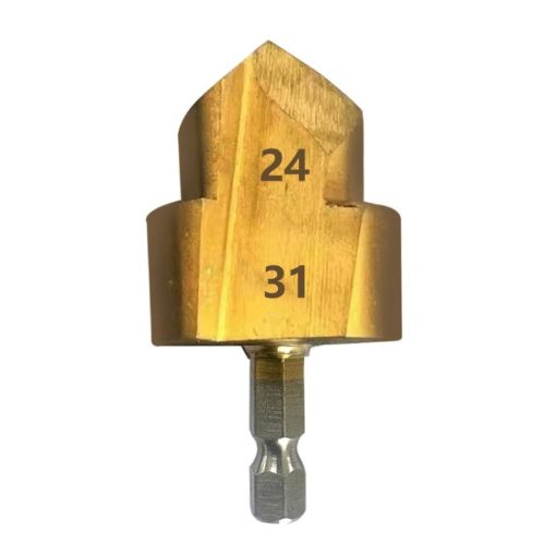 Hexagonal Shank PPR Step Drill Bits Leak Repair Tools, Model #32 - 1
