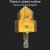 Hexagonal Shank PPR Step Drill Bits Leak Repair Tools, Model #32 - 6