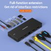 Blueendless 12-In-1 Docking Station: Dual 8K HDMI+DP, 10Gbps Splitter - 4
