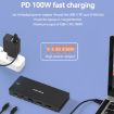 Blueendless 12-In-1 Docking Station: Dual 8K HDMI+DP, 10Gbps Splitter - 9