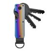 Gradient Color Compact Metal Key Organizer Key Chain, Holds 2-6 Keys - 1