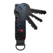 Red Forged Carbon Compact Key Organizer - Holds 2-6 Keys, Metal Chain - 1