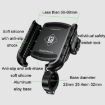 Kewig M8SP-C4 Bike Phone Holder - Clip Base Bracket for Cycling - 2