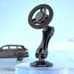 MagSafe Car Magnetic Rotating Adjustable Phone Holder - Black - 2