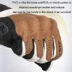 SULAITE XXL Gray Motorcycle Riding Touch Screen Full Finger Gloves - 4