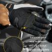 SULAITE XXL Gray Motorcycle Riding Touch Screen Full Finger Gloves - 6