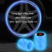 Luminous Car Motorcycle Tire Valve Caps 4pcs Set - Pink Black Flag - 7