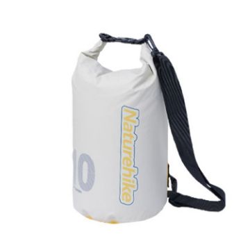 Naturehike 10L White Waterproof Bag - Dry Wet Separate Shoulder Pack - 1