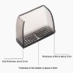 Mini Small Square Transparent Table & Chair Leg Covers - 4pcs Set, Non-Slip - 3