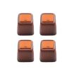 Thickened Wear-Resistant Table & Chair Leg Covers - Medium Square Brown - 1
