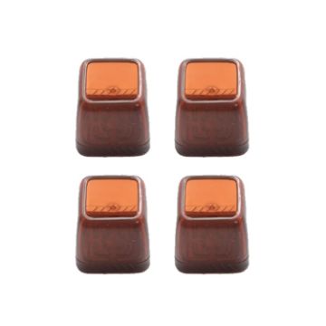Thickened Wear-Resistant Table & Chair Leg Covers - Medium Square Brown - 1