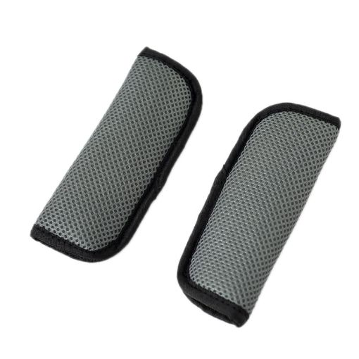 Gray Car Seat Belt Shoulder Pad Holder for Child Safety - 1