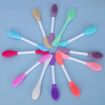 Dual Head Silicone Face Mask Brush - 2pcs Pink Cleansing & Massage Tool - 3