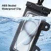 Waterproof Mobile Phone Bag IPX8 30m with Suction Cup & Hooks (White) - 3
