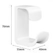 Bathroom Shelf & Washbasin Hook - No-Punch Wall Storage Rack (2pcs, Black) - 3