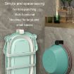 Bathroom Shelf & Washbasin Hook - No-Punch Wall Storage Rack (2pcs, Black) - 7