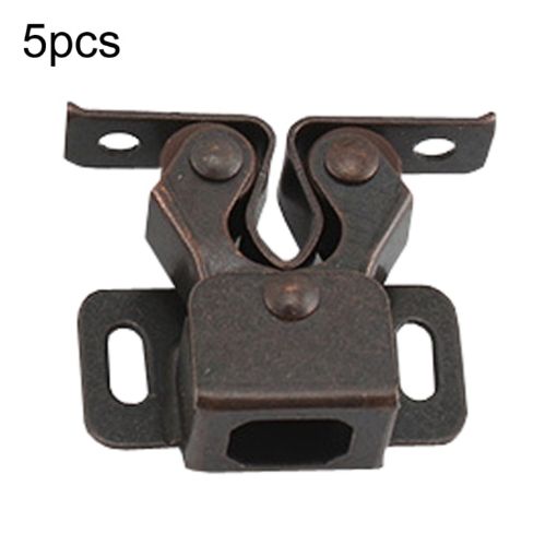 Antique Style Door Clip Buckle Set - 5pcs, Red, With Screws - 1