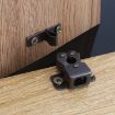 Antique Style Door Clip Buckle Set - 5pcs, Red, With Screws - 2