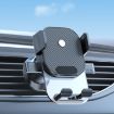 Black Air Outlet Car Suction Cup Dashboard Phone Holder - Auto Lock - 1