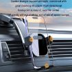 Black Air Outlet Car Suction Cup Dashboard Phone Holder - Auto Lock - 3