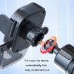 Black Air Outlet Car Suction Cup Dashboard Phone Holder - Auto Lock - 8