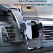 Orange Car Suction Cup Dashboard Phone Holder - Automatic Lock Air Outlet - 9