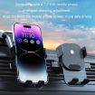 Orange Telescopic Car Suction Cup Dashboard Phone Holder, Auto Lock - 6