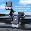 Orange Telescopic Car Suction Cup Dashboard Phone Holder, Auto Lock - 7