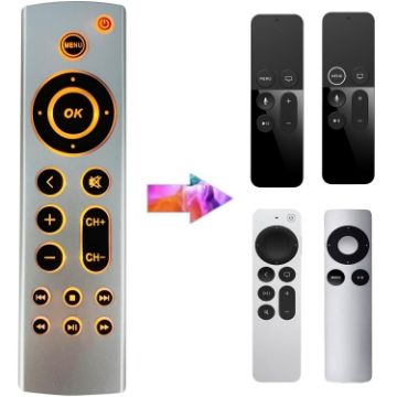 Apple TV Remote Control 4K/HD A2169 A1842 A1625 Backlight Style - 1