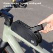 WEST BIKING Black Bicycle Front Beam Bag - Cycling Hanging Bag - 7