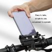 Yellow Aluminum Alloy Motorcycle & Bicycle Mobile Phone Holder - 6